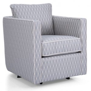 patterned cushioned chair