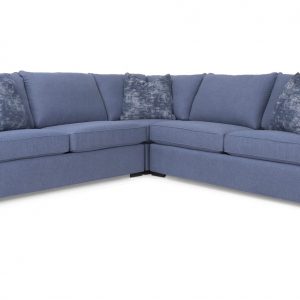 Blue 90 degree couch