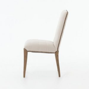 white cushioned chair