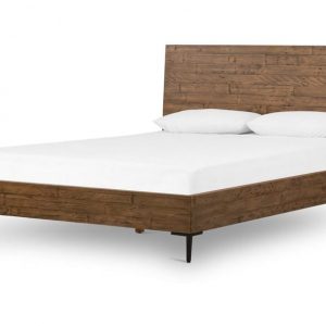 wooden bedframe