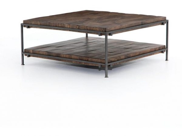 Double Layer Wood Coffee Table