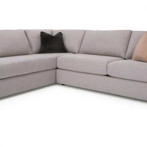 Grey Sectional with Pillows