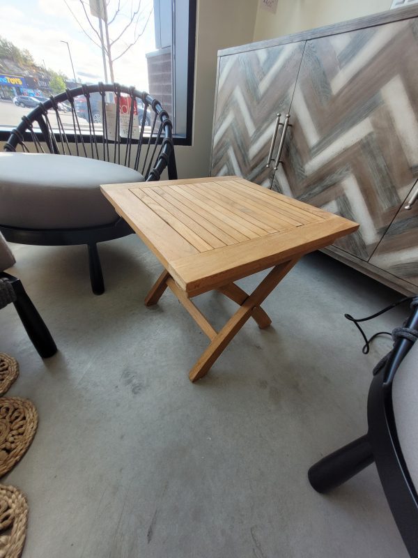 Outdoor Wood End Table